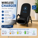2022 OEM Sound Reinforcement Wireless Charger for Mobile Phone with Phone Holder